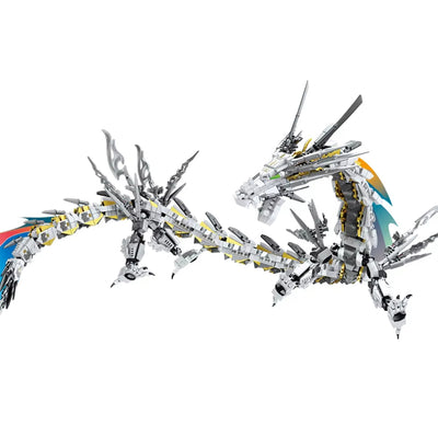 KY8093 White Hurricane Dragon Model MOC Building Block Brick Assembly Kit 1485PCS Creative Bricks Set for Children Gifts