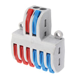 SPL-62 Two Groups of Parallel One-in Three-out Splitter Terminal Wire Connector