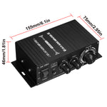 LinkMejor 12V  40Wx2 Power Amplifier 2.0 Channel  90DB Car Small Power Amplifier