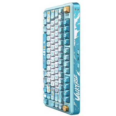 LinkMejor VK75 Tri-mode Mechanical Gaming Keyboard 80-Keys Gasket Structure RGB Lighting JSA Profile 8000mAh 2.4G/bluetooth/Wired Gamer Keyboards for PC Laptop Computer
