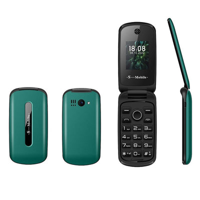 LinkMejor F4 Mini 2G GSM 1.77 Inch Dual Display+Dual SIM Cards 1200mAh FM Vibration Big Buttons Fast Quick Torch Speed Dial Flip Feature Mobile Phone