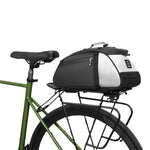 LinkMejor 4L Bicycle Pannier Bag Multi-Purpose Wear-resistant Bike Rear Rack Bag Night Reflective Cycling Camel Bag for MTB