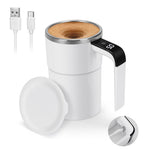 IPRee Intelligent Magnetic Auto-Stirring Cup with LED Display Temperature 380ml Rechargeable Portable Mixing Coffee Mug For Home & Office Use