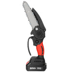 88VF 4000RPM 6'' Cordless Electric Chainsaw Wood Cutter Saw W/ None/1/2 Battery For Makita 18V Battery