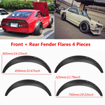 4-Piece/Set Universal Car Wheel Arch Tire Guard Decorative Fender Flexible Yet
