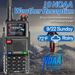 LinkMejor UV-5RH PRO 10W GPS Multi Band AM FM Walkie Talkie Bluetooth Frequency Writing Function 640 Channels Wireless Copy Frequency Type-C Ham Two-way Radio