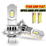Z8 LED Headlight Bulbs 3500LM Super Bright 6500K White CSP Chips Canbus Error Free Plug-in-Play Headlamp Conversion Kit With Fan