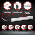 Deburring Tool with 10 BS1010/BS1018 Steel Swivel Blades Works on Metal Resin PVC Pipes Copper Plastic and 3D Printed Edges Plumbing & 3D Printing Burr Removal Reamer Tool