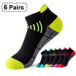 6 Pairs Men's  Ankle Socks, Anti Odor & Sweat Absorption Breathable Cotton Low Cut Socks Mens Sport Socks for Outdoor Running Cycling Hiking Wearing All Seasons Wearing