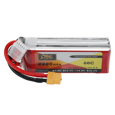 LinkMejor 14.8V 2200mAh 60C 4S LiPo Battery XT60 Plug for RC Drone