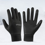 LinkMejor Men's USB Heated Gloves Winter Touchscreen Warm Gloves with Enhanced Grip Women Men Bicycle Outdoor Driving Motorcycle Waterproof Thermal Non-Slip Gloves