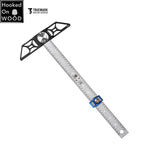 LinkMejor Hooked On Wood Line Master HD38 TrueMark Ruler HD38V Adjustable TrueMark Ruler Hadfield Steel Woodworking Scriber