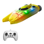 LinkMejor 826 2.4G Mini RC Boat RTR 360° Roll Cool Light Waterproof Speedboat Vehicle Model