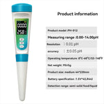 A03R PH Food PH Meter Detector PH-012 PH Meter Backlight LCD Digital Water Quality Tester Pen Temperature Meter 0.00-14.00ph
