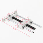 LinkMejor Woodworking Vise MG0-000-0060A Heavy Duty Dual Link Clamp 0-300mm Range Aluminum Alloy Stainless Steel