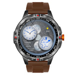 V45 1.46-inch HD Display 1000mAh Massive Battery Compass IP68 Waterproof bluetooth Call Heart Rate Blood Oxygen Monitor Sleep Monitoring Breathing Exercise Multi-sport Modes Smart Watch