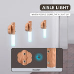 LinkMejor Motion Sensor Night Light Kitchen Cabinet Light Usb Rechargeable Wall Light Home Bedroom Table Lamp Bedside Lamp