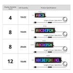 Smart Bluetooth Flexible LED Pixel Screen Strip 5V USB DIY Graffiti Logo LED Matrix Pixel Scrolling Display Advertising Light