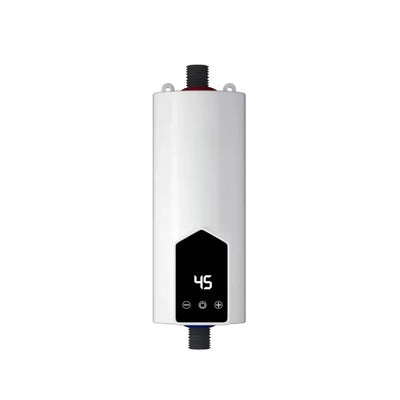 Tevorex 220V Instant Water Heater 5500W Fast Heating LED Touch Screen AI Temperature Control IPX4 Waterproof for Bathroom Kitchen