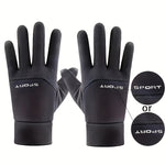 Winter Cycling Gloves Waterproof Outdoor Sports Running Motorcycle Touch Screen Unisex Non-slip Warm Full Finger Gloves