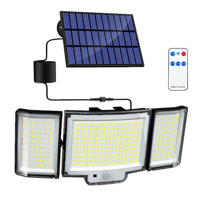 Elfeland 328LED Solar Light Outdoor Lamp Super Bright Motion Sensor Waterproof 3 Working Modes Spotlight Solar for Garden Securi for Outside Landscape