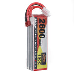 LinkMejor Power 22.2V 2600mAh 100C 6S LiPo Battery T Plug for RC Car