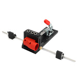 LinkMejor XK4 PRO MAX Pocket Hole Jig Aluminum Alloy Adjustable Woodworking Drill Guide with Stabilizing Bar Stop Block