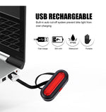 WEST BIKING 60LM 1000m Visibility Bicycle Taillight USB Rechargeable 360° Rotation Adjustment 6 Mode Flash Warning Lamp Waterproof Bike Rear Light for MTB Outdoor Night Cycling Safety