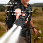 Multi-functional Digital Display Bicycle Headlight Waterproof Super Bright Flashlight for Outdoor Night Riding Hiking Camping