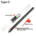 LinkMejor Carbide Wood Lathe Truning Tools Wood Chisel Diamond Shape Round and Square Turning Tool Grip Handle