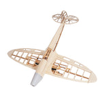 LinkMejor Spitfire 1020mm Wingspan Balsa Wood RC Airplane Fighter KIT