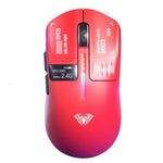 LinkMejor SC650 Tri-mode Gaming Mouse with Smart Screen Display PAW3311 Sensor RGB Lighting 800-12000DPI 1000Hz 500mAh Battery Lightweight Design E-sports Gamer Mice for PC Laptop Computer
