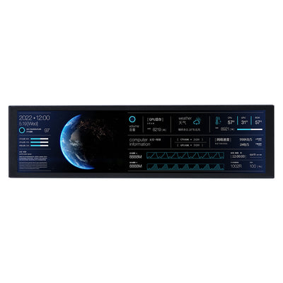 Turing Smart Display 9.2-inch IPS Sub-screen Chassis Long Computer Monitoring Data USB Type-C Free AIDA64