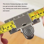 Precision Measuring Tape Clip Metal Ruler Position Clamp for Woodworking Corner Scribing Accurate Measuring Tool Accessory