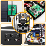 LinkMejor Solar ESP32-32 Camera Programming Education Robot Car IoT Ultrasonic Intelligent Programming Robot