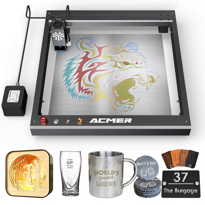 LinkMejor P2 33W Laser Engraver Cutter Engraving at 24000mm/min Cut 25mm Acrylic iOS Android App Control No DIY No Installation