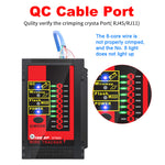 LinkMejor ET605 LAN Network QC Cable Port Tester Pairing Check Switch Flash POE Withstand 60V Telephone Network Cable Line Finder