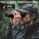 LinkMejor 4K Night Vision Goggle for Adults, Night Vision Binocular with 3.2 Inner HD Display, 36MP Photos, 8X Digital Zoom,7 Level IR, Rechargeable, for Camping, Hunting, Security (Incl. 32GB Card)