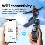 Q3 Portable Action Camera 4K Ultra HD Dual Lens Mini Recorder WiFi Night Vision 2000mAh Battery Loop Recording for Sports Travel Vlogging Outdoor