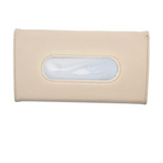 Car Sun Visor Tissue Box Chair Back Sunroof Car Napkin Box Hanging PU Leather Automotive Interior Tissue Box