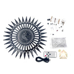 DIY Electronic Kit 16-layer Colorful Ferris Wheel LED Rotating Ferris Wheel 16 Layer 30cm 610 LEDs Colorful Animation Modes