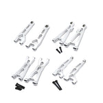 8pcs Upgrade Parts For MJX H16 16207 16208 16209 16210 Metal Front and Rear Upper Lower Suspension Arm Set 1/16 RC Car