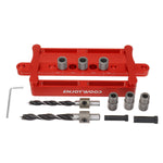 LinkMejor X320 Self Centering Dowelling Jig Metric Inch Dowel Punch Locator Drilling Tools for Woodworking