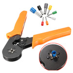 LinkMejor 23AWG to 10AWG Self Adjusting Ratcheting Ferrule Crimper Plier Tool with 800pcs Connector Terminal