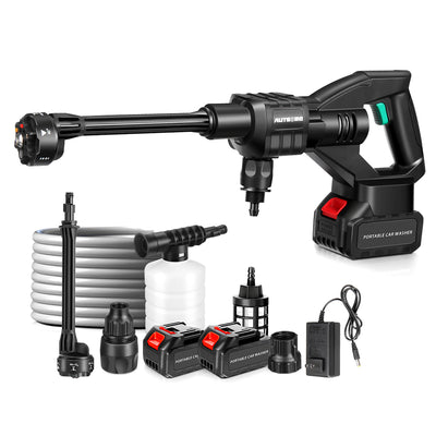 LinkMejor Cordless High Pressure Car Washer 60bar 870psi 6 In 1 Cleaner Machine Water Sprat With Two 5.0Ah Battery
