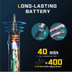 CreationSpace CS0802A/CS0802B Mini Electric Screwdriver Set Rechargeable Lithium Battery 3 Torque Settings 26 Precision Bits LED Light Portable Repair Tool Fast Charging