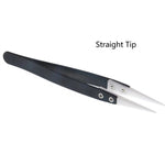 Ceramic Reverse Tweezers Non Conductive Anti-Static Heat Resistant Tweezers Big Curved/Straight Tweeze
