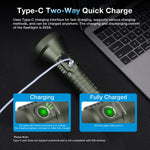 Astrolux® FT03 Pro HI50 LED 3050LM High Lumen Flashlight 1280M Thrower USB-C Rechargeable Power by 5000mAh 26650 Battery High Performance Stepless Dimming Powerful LED Torch