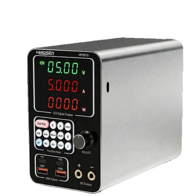 LinkMejor HP3010 Adjustable DC Power Supply 0-30V 10A 300W USB dual fast charging ports Encoder precise adjustment High Precision Digital Regulated Bench Power Supply LED Display Memory Function
