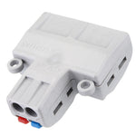 3pcs SPL-62 Two Groups of Parallel One-in and Three-out Splitter Terminal Wire Connector